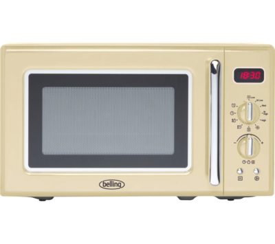BELLING Retro FMR2080S Solo Microwave - Cream